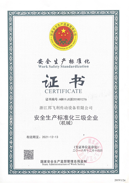 WORK SAFETY STANDARD