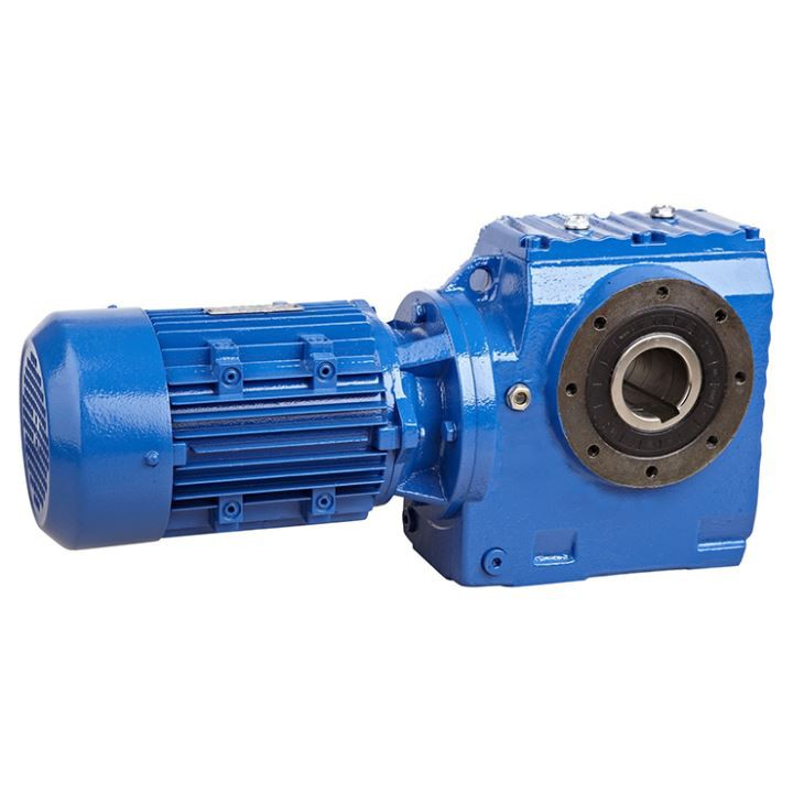 Cast iron helical worm gearbox for conveyor systems